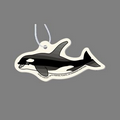 Paper Air Freshener Tag W/ Tab - Orca Whale